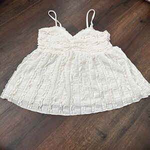White Babydoll tank top